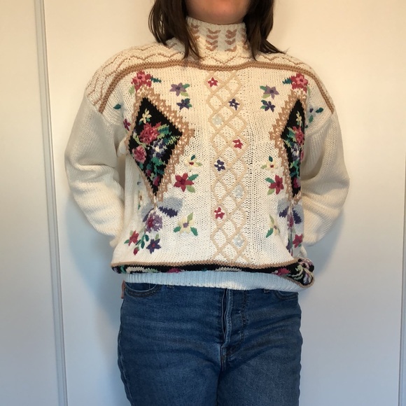 Vintage Beldoch Popper Knit Sweater - Picture 1 of 10